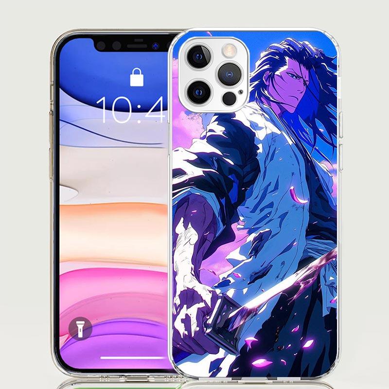 Bleach Kuchiki Byakuya Phone Case For Iphone 11 12 13 Mini 14 15 Plus 17 Air 16 Pro Max 16E 7 8 SE Art Customized Coque Capa Cas