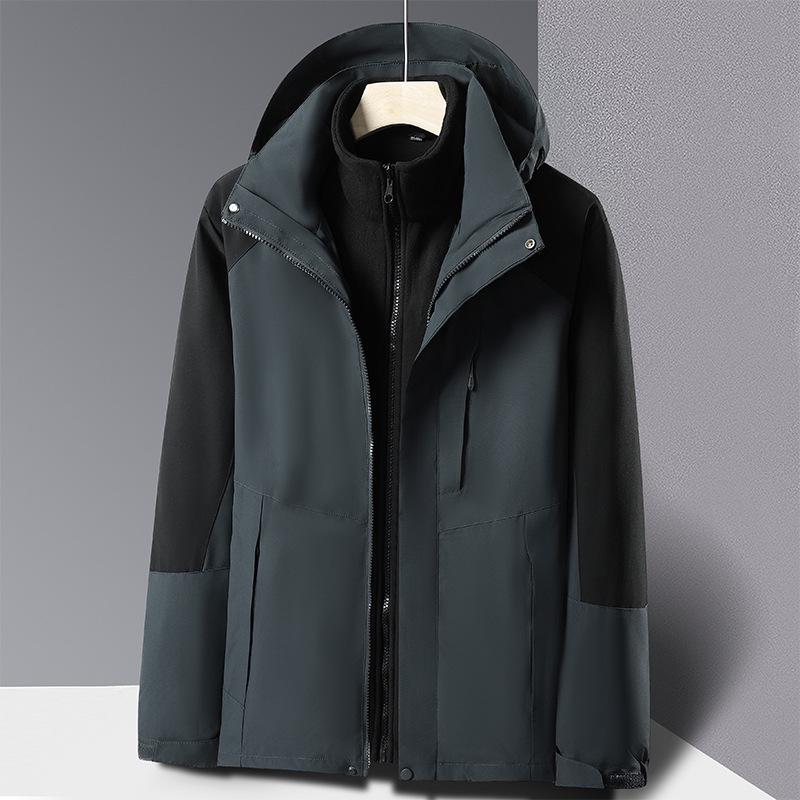 Pierre Cardin Men's 3-in-1 Fleece-Lined Windproof Jacket for Autumn/Winter