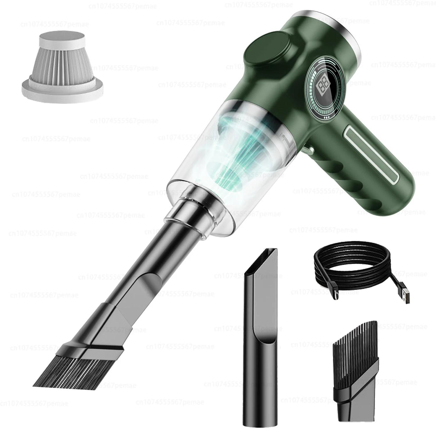 

Новый бесщеточный 290000pa 3 в 1 беспроводной автомобильный пылесос портативный ручной мини-пылесос автомобильная бытовая техника аккумулятор дисплей 1 Pcs Filter зелёный