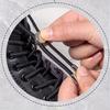 1 Pair of Durable Metal Round Elastic No-Tie Shoelaces, High Elasticity for Easy Wear & Removal, Adjustable Fit for Boots, Shoe Accessories
