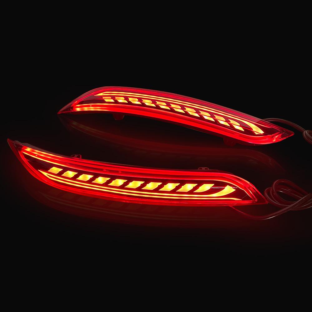 

Rear Bumper Lights for Volkswagen VW Polo 2014 2015 2016 2017 2018 Back Fog Light Lamp Brake Light Turn Signal 3-in-1 Function