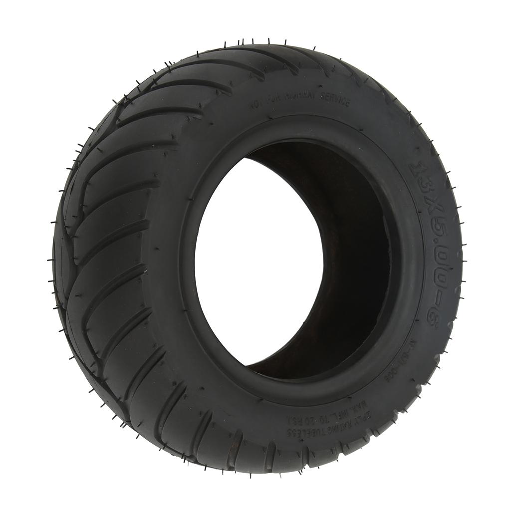 Rubber Tire Shock Absorption Anti Skid Vacuum Tubeless Tire Replacement for Go Kart Electric Scooter 13in