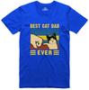 Best Cat Dad Funny Unisexs T Shirt Regular Fit Cotton Tee