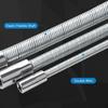 Flexible Socket Extension, 3 Piece Set   Elastic Connecting Rod Extension Bar with Elastic Tube Sve 1/4-3/8-1/2 for Computer Cases, Electrical