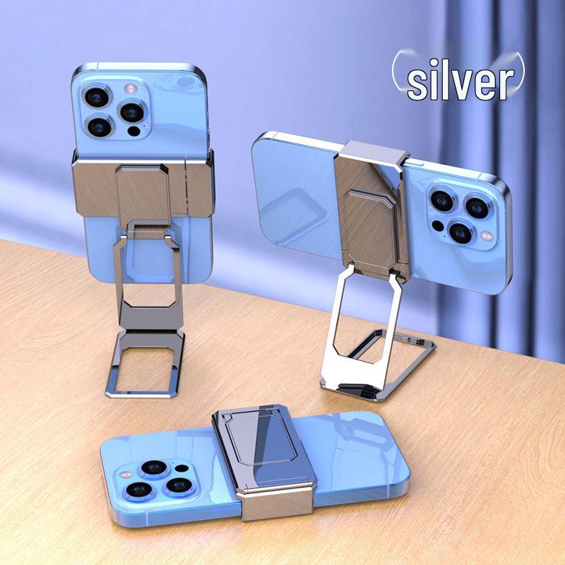 Adjustable Folding Mobile Phone Stand with Clip, Telescopic Desktop Holder, Portable Rotating Ring, Customizable Logo.