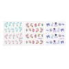50 Ark Nail Art Overføringsklistremerker 3D Blomsterdesign Manikyr Tips Dekal Dekor
