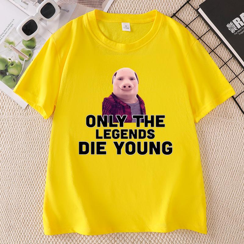 Funny John Pork Is Making TShirts For Unisex Unisex Animal Lovers And Summer TShirts Casual Round Neck Print Short Sleeve Tshirt