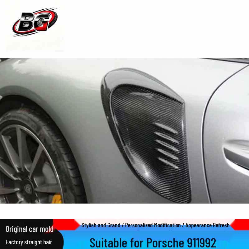 Porsche 911 992 Carbon Fiber Rear Fender Side Air Vent Decoration