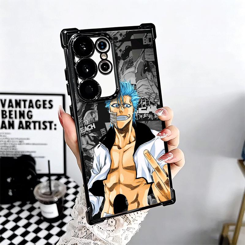 Bleach Grimmjow 6 Plating Phone Case For Samsung Galaxy S24 S25 FE S26 Edge S23 Ultra S22 S21 Plus S20 Anti-Fall Airabag Cover