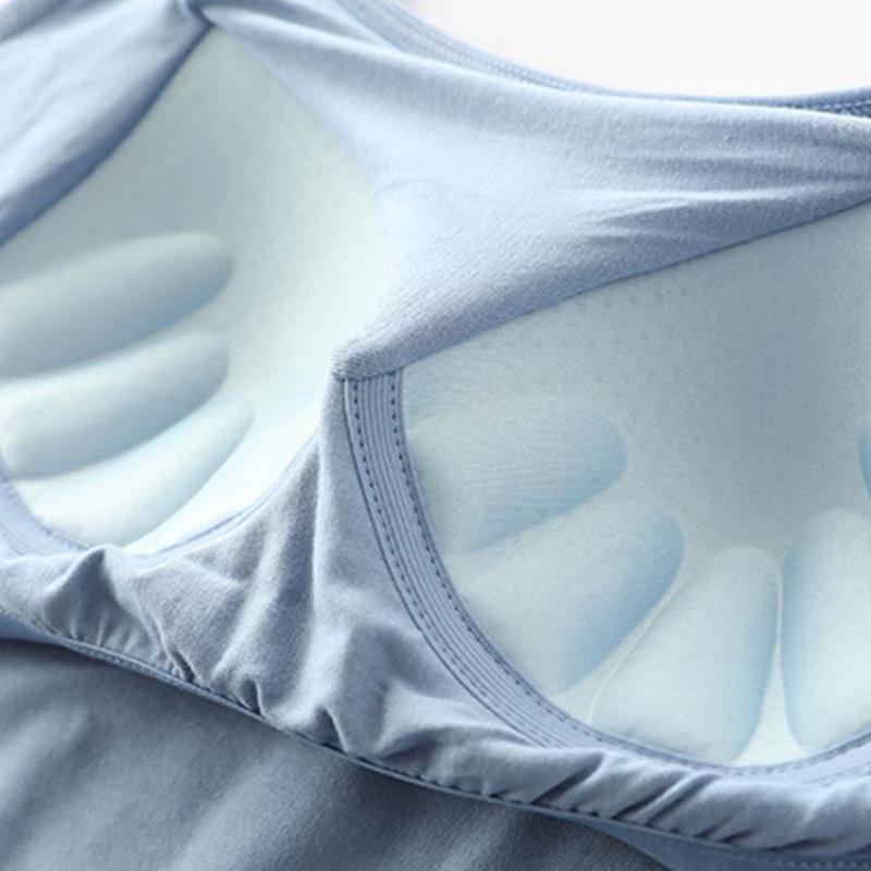2025 New Modal Female Large Size No Steel Ring Integrated Five-finger Chest Pad Camisole Bottoming Shirt Slim Multicolor