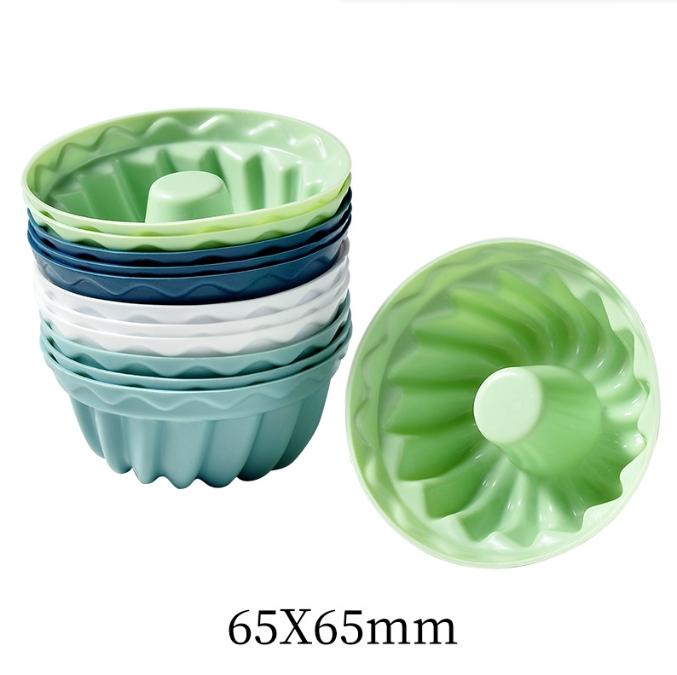 12pcs/set Silicone Cupcake Baking Cups Reusable & Non-stick Muffin Liners Holders Set Silicone Cake Molds