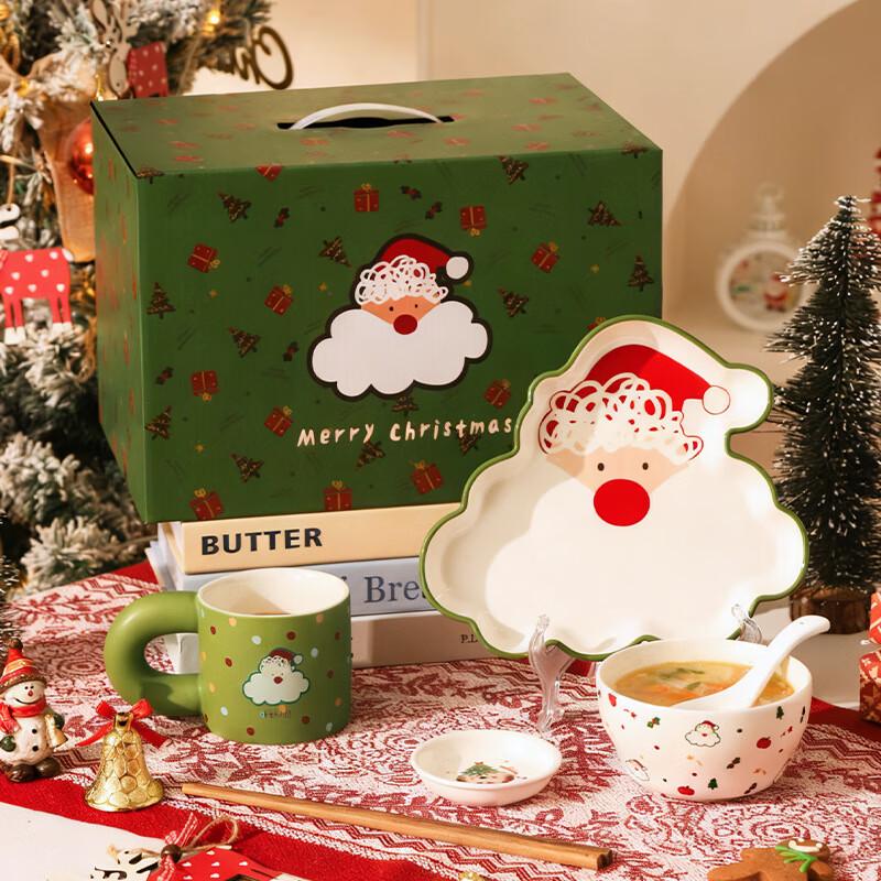 Christmas Cartoon Ceramic Tableware Set