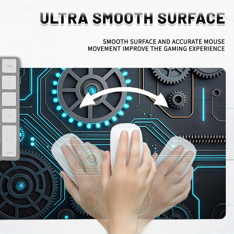 1PC Gears Circuit Board Large Durable Mouse Pad Suitable for Office Desks, Gaming Desktops.Non-Slip Back P43