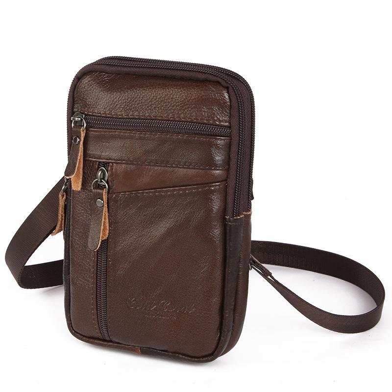 

Men s PU Leather Waist Packs Bolsas Phone Pouch Bags Men Handbag Bag Small Chest Shoulder Belt Bag Crossbody Leather Bags кавовий