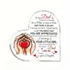 Father's Day Birthday Gift for Dad - Father Daughter Plaque, Heartwarming "I Love You Forever" Acrylic Sign Suitable for Day, Birthday Party Decoratio