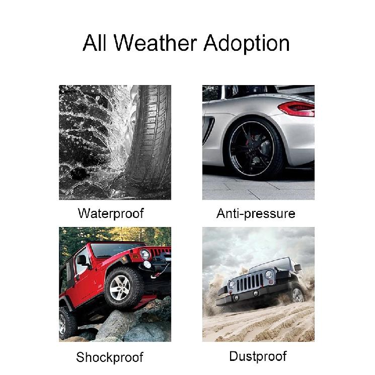 Solar Wireless Tire Pressure Monitoring System TPMS Auto Security Alarm Device Digital Colorful Display With 4 sensors