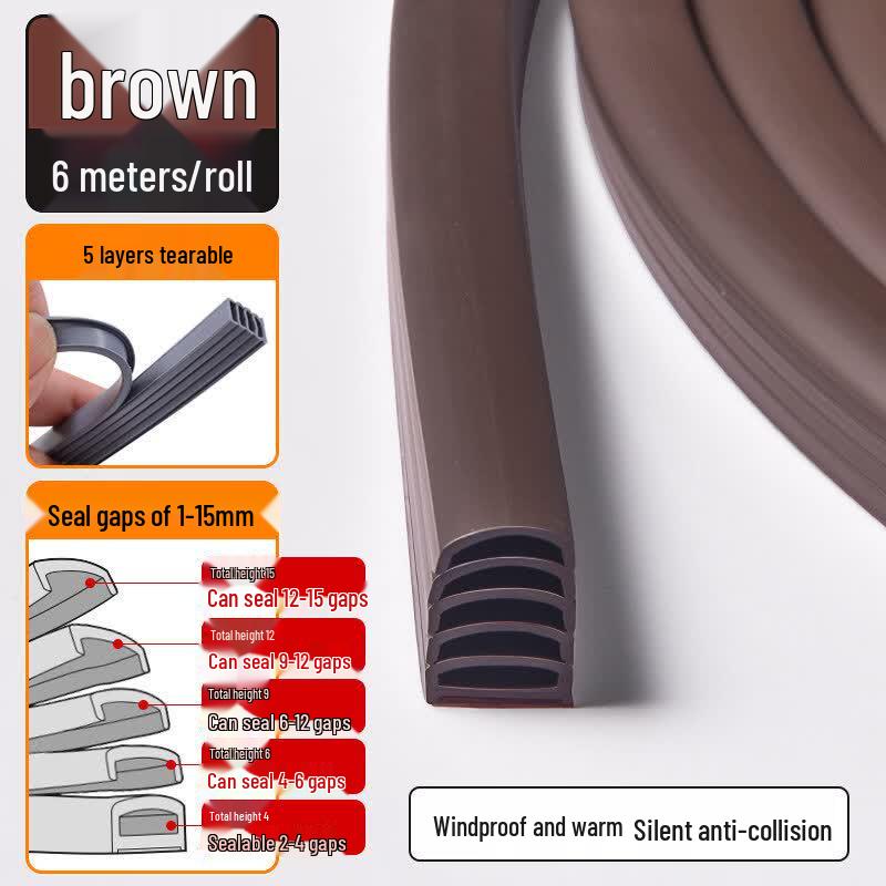 Five-Layer Door Gap Sealing Strip