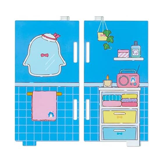 Sanrio Tuxedo Sam Acrylic Stand Room/Bathroom (Enjoy Idol) 868914 Sanrio Character Support Goods, Connectable Acrylic Stand