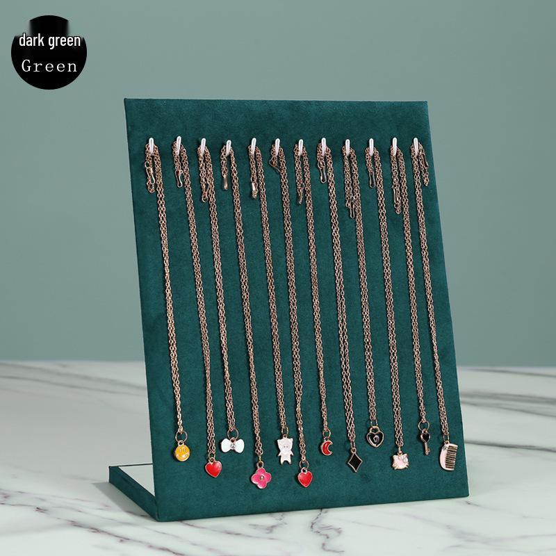 Necklace & Bracelet Display Stand with Jewelry Storage for Earrings, Rings, and Pendants