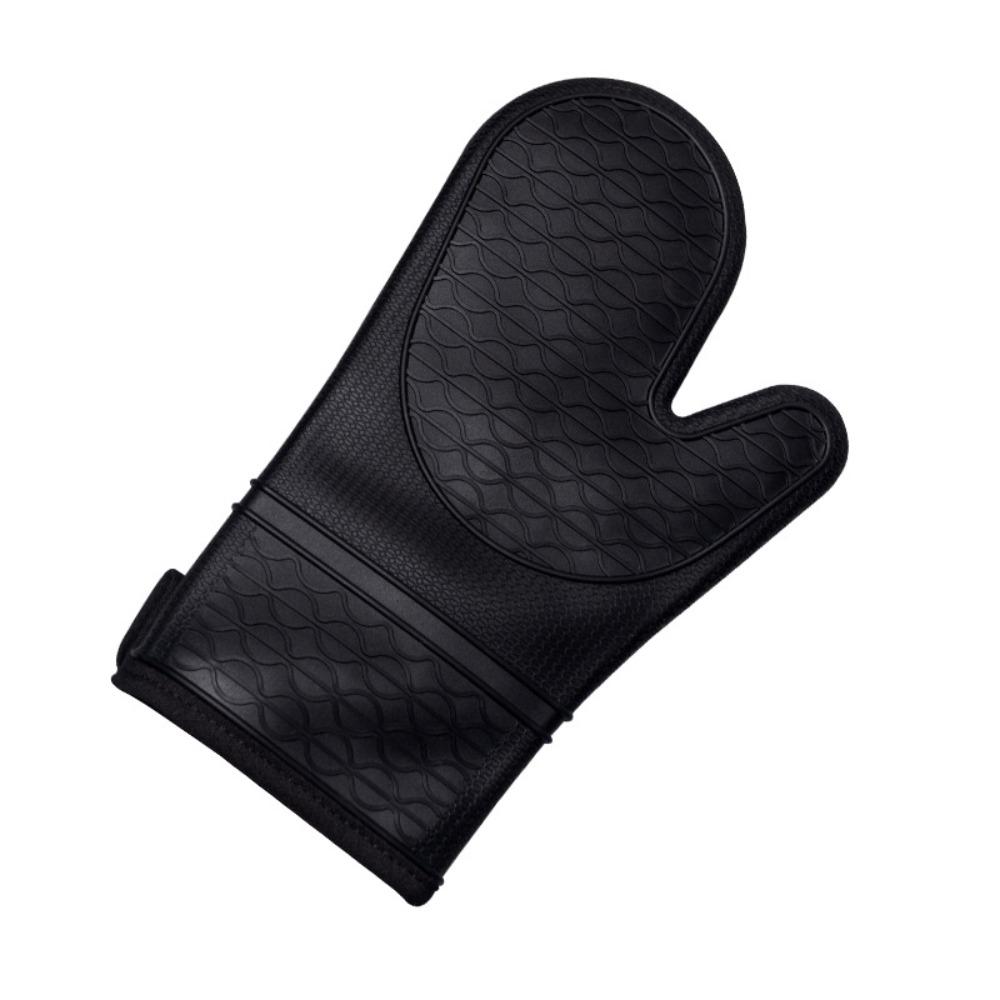 Silicone Heat Resistant Mitts Non-Slip Grip BBQ Gloves Food Grade Kitchen Potholder  Household