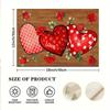 1/2/4/6pcspcs Valentine's Day Placemats Suitable for Party, Elegant Heart & Table Settings, Durable Polyester Square Placemats, Hand Wash Only