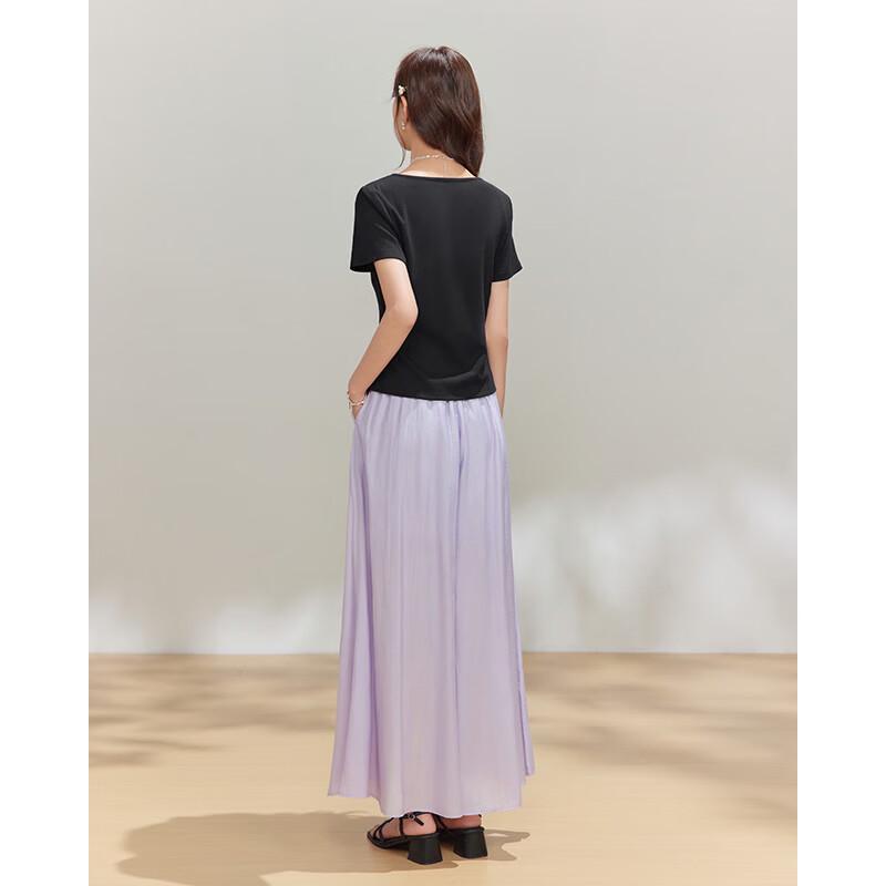 IEF French Style Short-Sleeve Top & Wide-Leg Pants Set