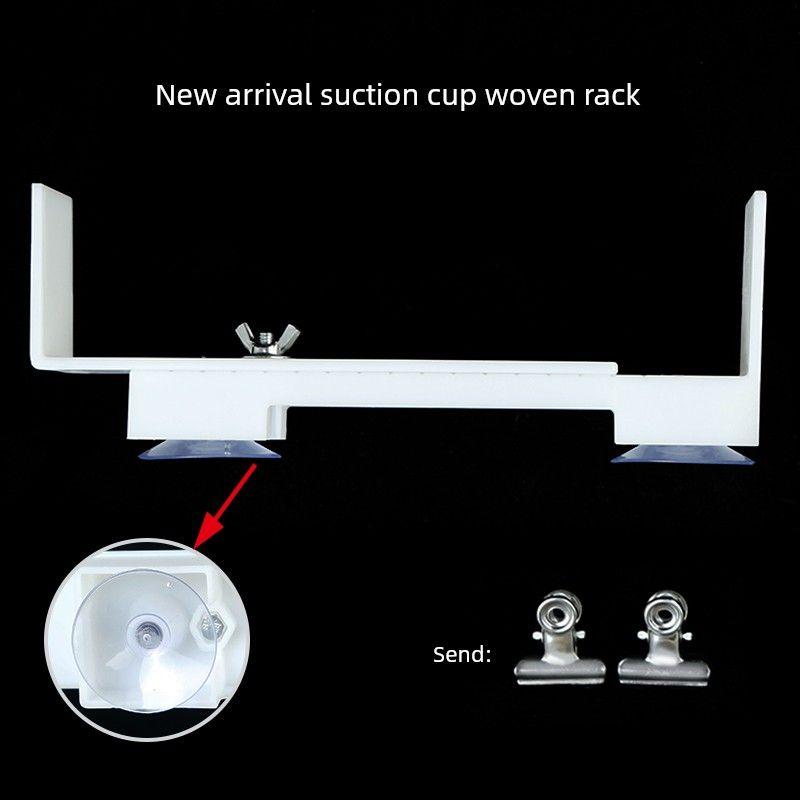 

Обновленный ткацкий станок на присосках, ручная работа, сделай сам, ремень для переноски, полка из массива дерева, фиксирующий вспомогательный инструмент, защита от падения, новая пластиковая фанера (New Upgraded) Suction Cup Braided Rack