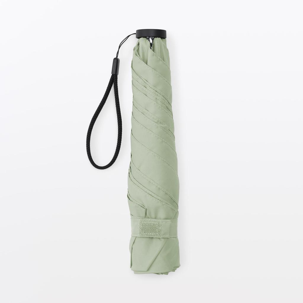 MUJI Lightweight Folding Umbrella for Sun and Unisex Light 50cm Rain, Adult, DEA03A6S, Green,