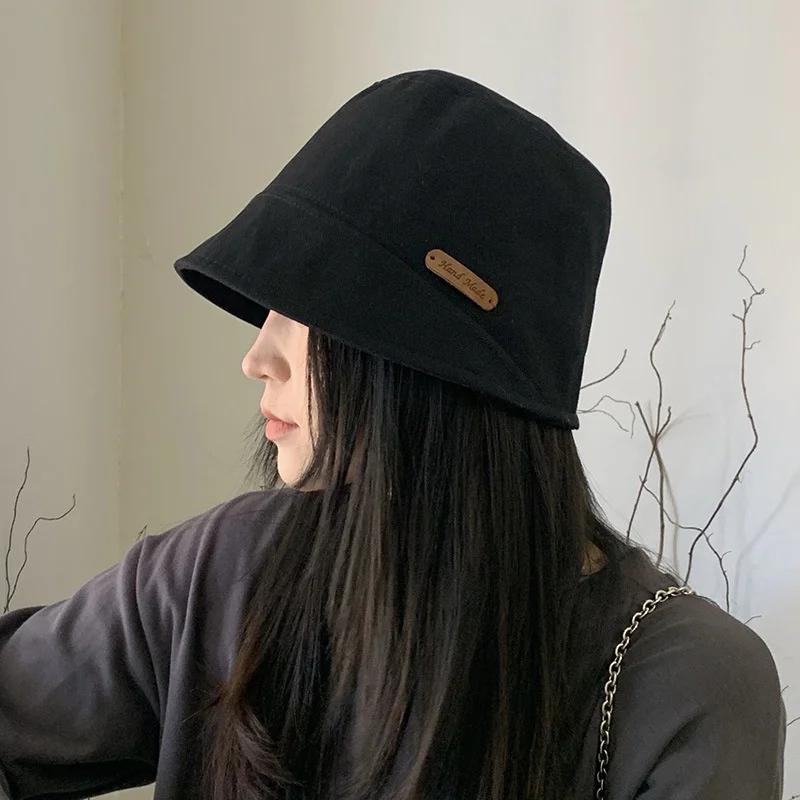 Fisherman Hat Female Spring and Summer Outing Round Face Suitable for Basin  Fashion Big Head Circumference Sun