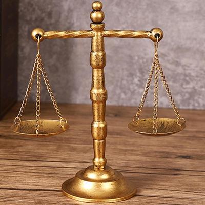 Balance Scale Jewelry Stand Decorative Metal Tray Organizer Vintage Display with Artistic