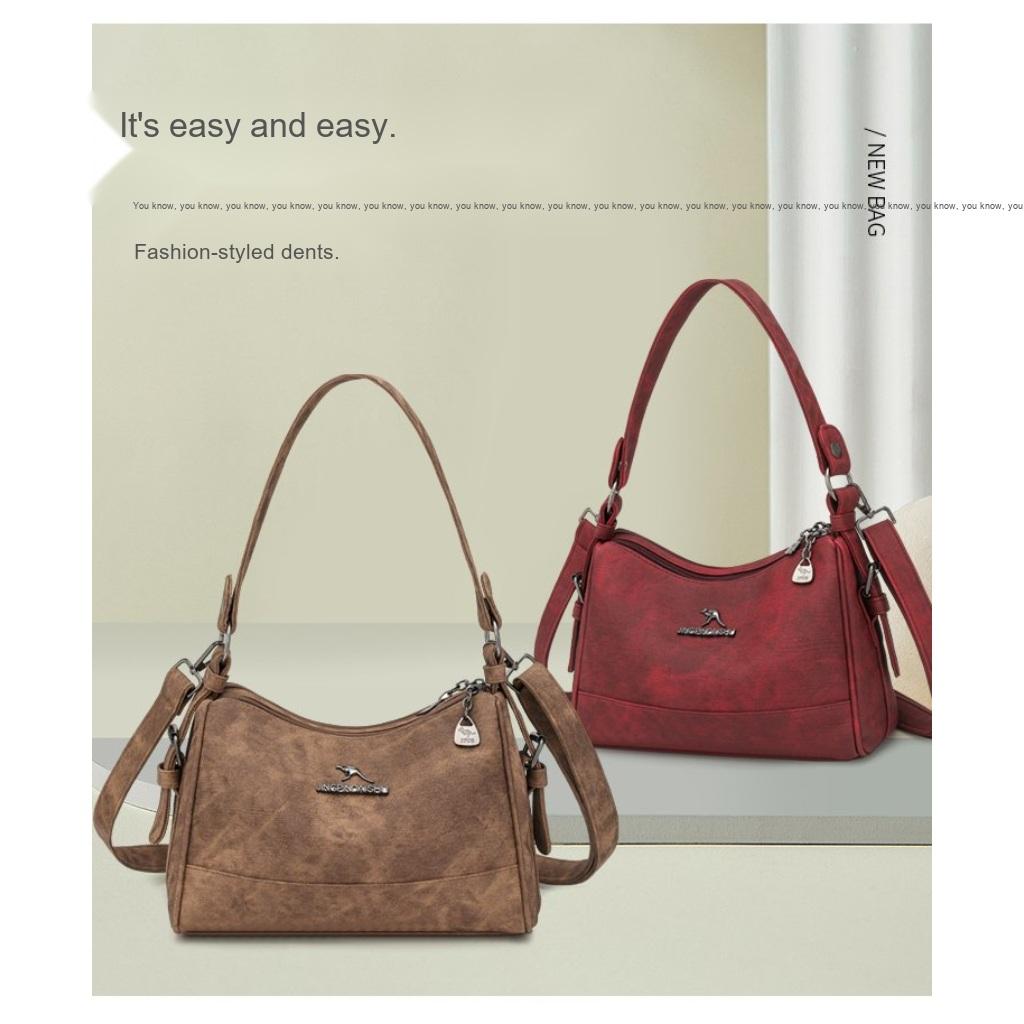 Xeie Thuk Shoulder Crossbody Handbag Women PU Adjustable Strap Daily Commute
