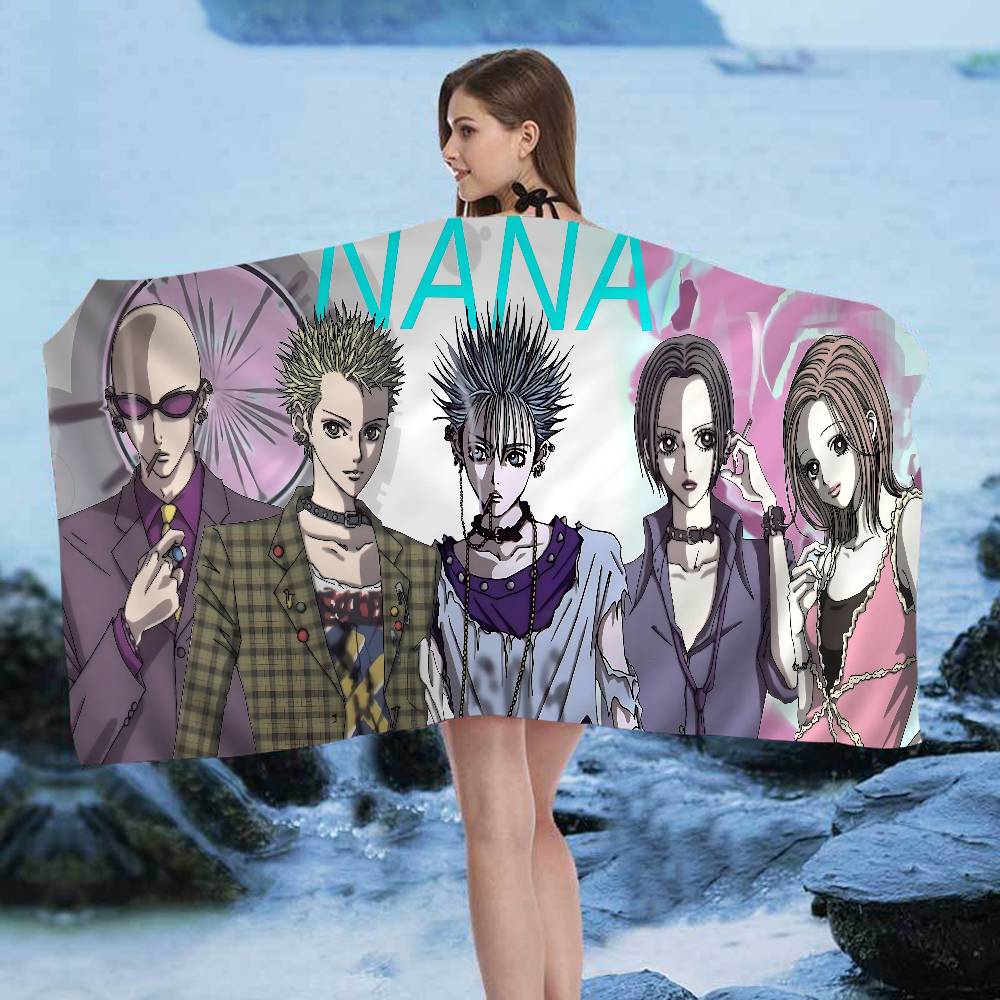 Nana Anime Bath Towel Microfiber Soft Water Absorbing Breathable For Girl Kids Decorative Cartoon Beach Towel