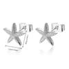 Gold Color Ear Studs Ocean Style Starfish Earrings High Quality Ear Jewelry  Gift