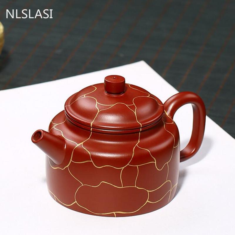 Yixing Upscale tea pot purple clay teapots filter Handmade beauty kettle Dahongpao Tea set Tie Guanyin customized gifts 190ml