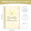 Undated Weekly Planner Spiral Notebook With Habit Tracker To Do List Goal Setting Stickers For School Work
