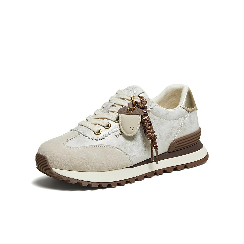 TATA/He She 2026 Spring Thick Soled Forrest Gump Shoes Women's Breathable Casual Sports Shoes