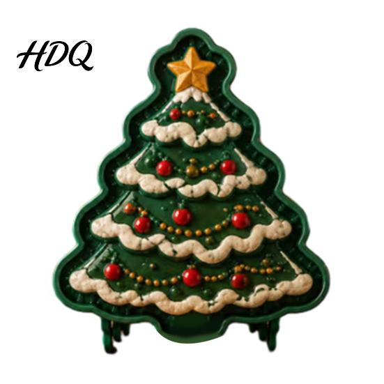 Gadget per la Cottura Fai-da-te in Cucina Stampo Mini Torta di Natale per Torte a Mano Casa Pan di Zenzero Festivo Babbo Natale Stampi per Biscotti dalla Forma Carina Strumenti a Pressione