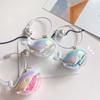1/2/3Pcs Key Chain Faux Pearl Whale Shape Charm Keychain with Bangle Bags Backpacks Key Holder Decorative Bag Accessory