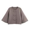 2025 Autumn European Style Women's Covered Button Knitwear