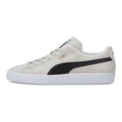 Suede Series Croc Retro Casual Low-Top Sneakers Unisex Sneakers Gray White 384852-02