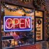 Soft Silicone Light Strip Open Neon Sign Adjustable Brightness Business Store Sign  Salon Decor