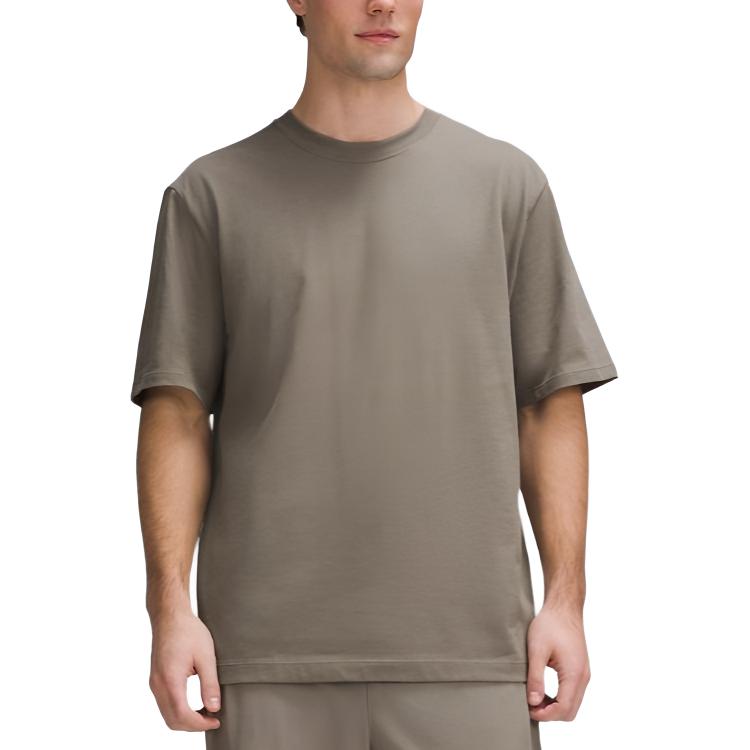 Lululemon Heavyweight T-Shirts Men's Crew Neck Moderate Straight Fit LM3FBSS