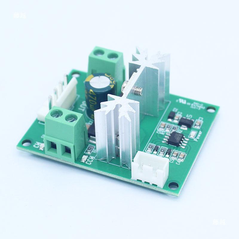 High-Power PWM DC Motor Speed Controller with Stepless Forward/Reverse Control, 12V-24V.