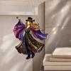 Cattura Sole Ballerina, Girandola in Vetro Colorato Fatta a Mano, Cattura Luce Solare da Appendere Boho per Finestra Giardino Portico Decorazione