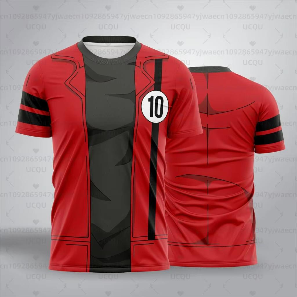 2026 Anime Omnitrix Ben10 Cosplay T-shirts 3D Ben Tennyson Print Cartoon Tee Summer Men Women Short Sleeve Y2k Tops