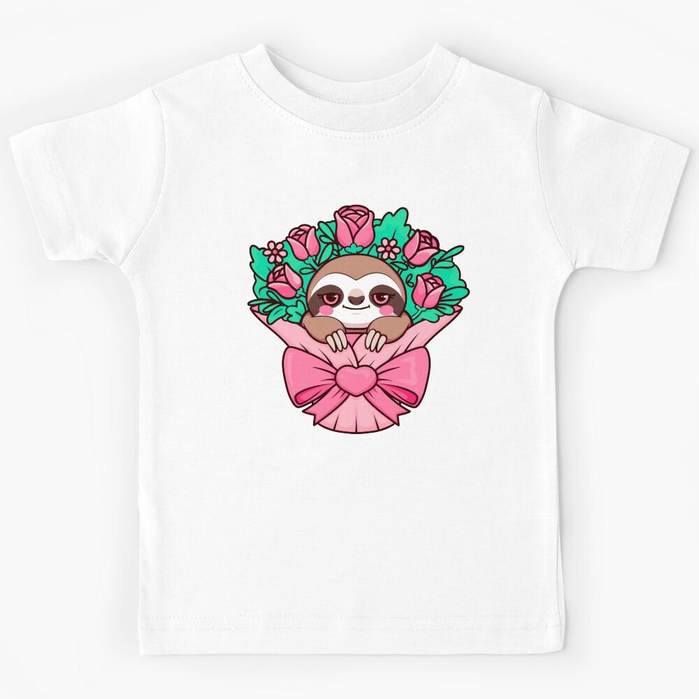 I Can Buy My Sloth Flowers Kids T-Shirt 170