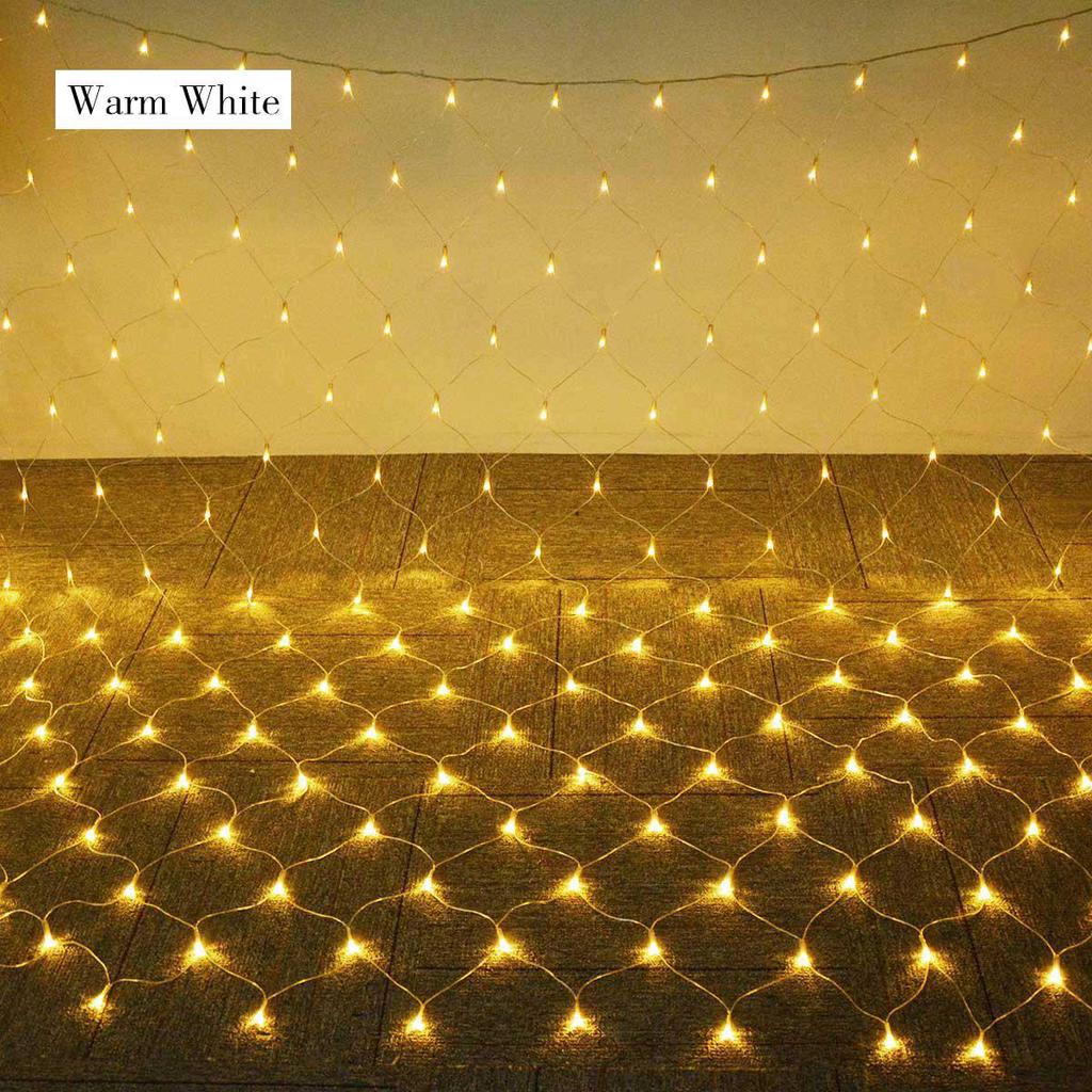 1.5x1.5m/3x2m/6x4m LED Strip Net Mesh Fairy String Lights Christmas Garland Outdoor Home For Wedding/Party/Garden Decor With EU Plug