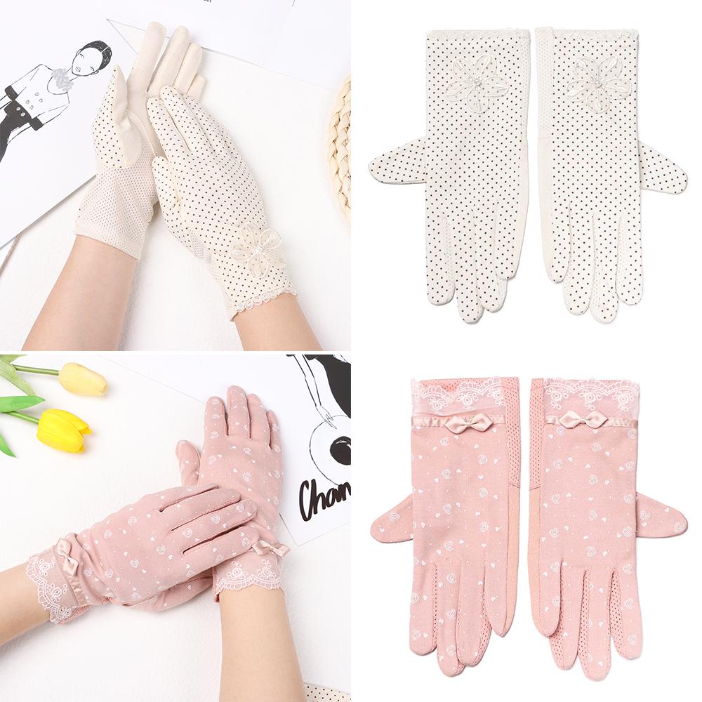 

1 pair Sexy Cycling Equipment Outdoor Thin Sun Protection Gloves Ice Silk Glove Mitten Driving