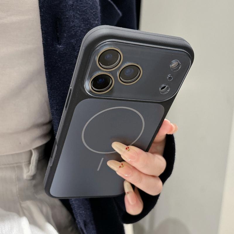 Liquid Soft Silicone Magnetic Case for iPhone 17 16 15 14 13 Pro Max For Magsafe Glossy Camera Glass AG Matte Acrylic Back Cover