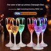LED Luminous Champagne Glass with Food Grade PS Plastic for Weddings and Parties